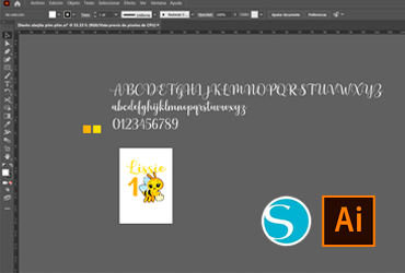 imagen destacada diseño abejita plim plim decargar gratis de archivo de ilustrator y silhouette studio