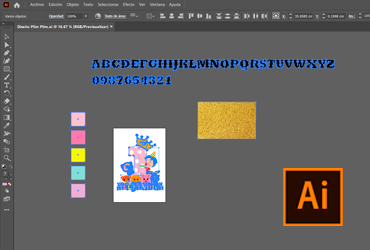 diseño gratuito de plim plim para fiesta infantil en formato a4 en ilustrator