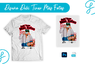 Diseño DTF gratis inspirado en el álbum de Bad Bunny para sublimación y corte