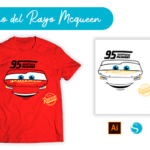 plantilla para sublimar, dtf y corte de vinil del rayo mcqueen