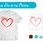 Pack de 4 diseños gratis para el Día de las Madres – Formatos PNG, AI y STUDIO