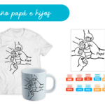 Diseño papá e hijos para sublimar en camisetas y tazas – descarga gratis en formatos AI, SVG, PNG, PDF, PSD y más para el Día del Padre