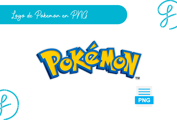 Logo de Pokémon en formato PNG con fondo transparente, ideal para sublimar camisetas, tazas y proyectos gráficos