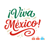 Diseño lettering “Viva México” en formato digital, listo para descargar en AI, EPS, PNG y SVG con fondo transparente.