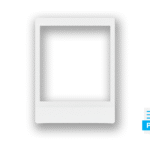 Foto instantánea estilo polaroid PNG con fondo transparente para scrapbooking y collages digitales.