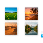 Pack de paisajes y naturaleza realistas para descargar imágenes de paisajes gratis en alta calidad